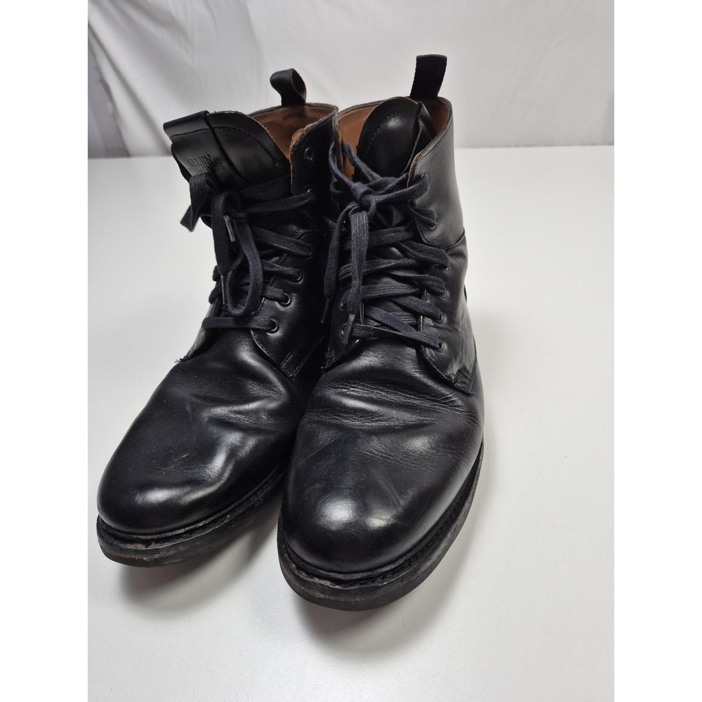 Allen Edmonds Boots Mens Size 10.5 Black Leather Weatherproof Combat Ankle